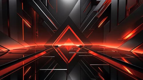 Futuristic, glowing, technological corridor
