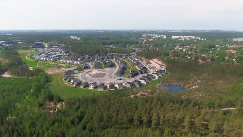Scandinavian Housing Development Integrated with Green Space