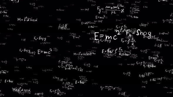 Physics Equations overlay 1, Overlays Motion Graphics ft. math ...