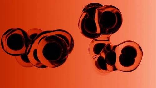 Abstract Fluid Cells Morphing and Dividing Background Animation