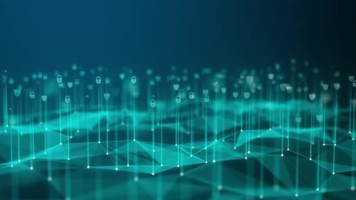 Cyber Security of Digital Data Network Protection. High-speed connection data analysis. background