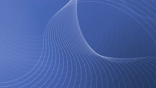 Modern Abstract Blue Wavy Lines Background Animation