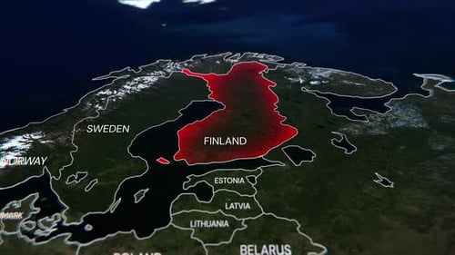 Mapa de Finlandia