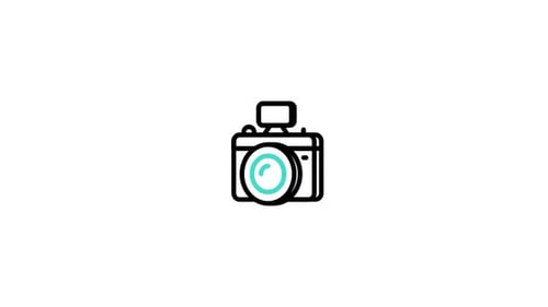 Animiertes Fotokamera-Symbol