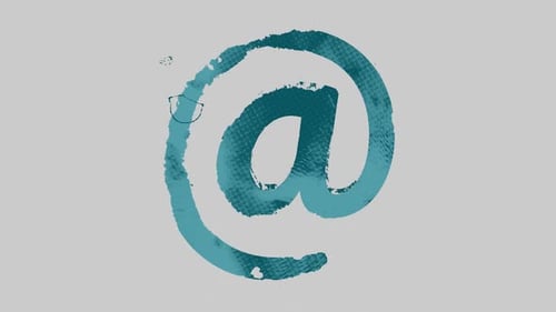 Textured At Symbol Reveal Animation