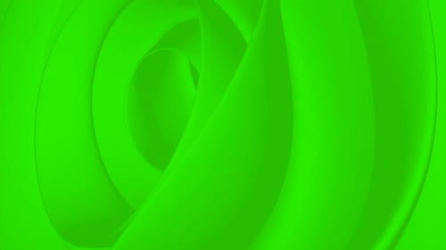 Abstract Fluid Green Organic Waves Background Loop