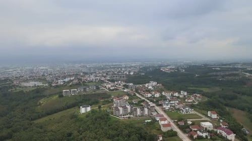 Stadtlandschaft aus der Luft