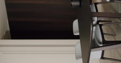 Modern Chairs and Wooden Table