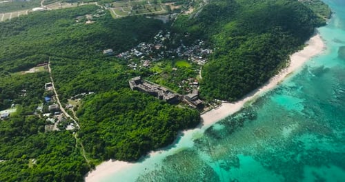 Praia de areia em Boracay, Filipinas