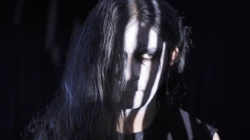 Dramatic Portrait With Hair and Extreme Make-Up