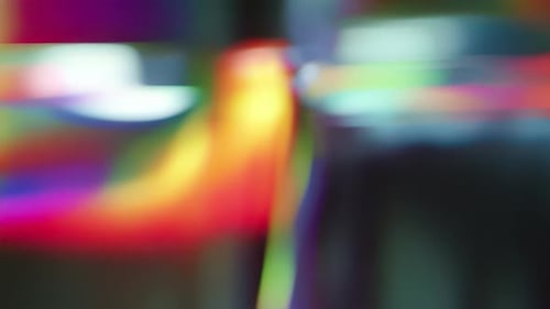 Colorful Fluid Light Leak Refraction Loop Background