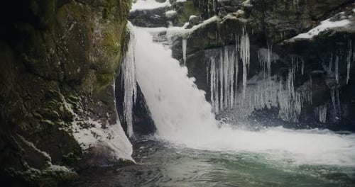 Majestic Waterfall Cascading Water Fresh Crisp Water