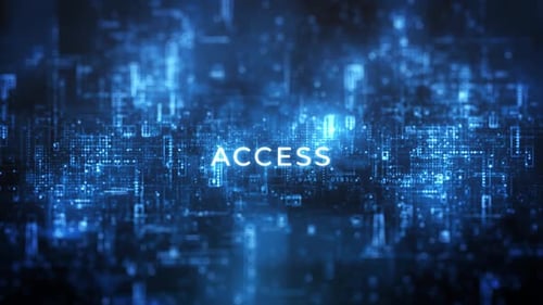 Digitaler Datenbildschirm Words Access