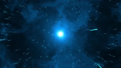 Futuristic Space Light Speed Travel Tunnel Animation