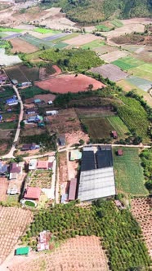 Explore the Samten Hills Area in Dalat, Vietnam, from an aerial view with unique landscapes and