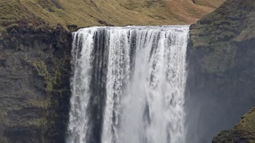 Majestic Skogafoss Waterfall in Iceland
