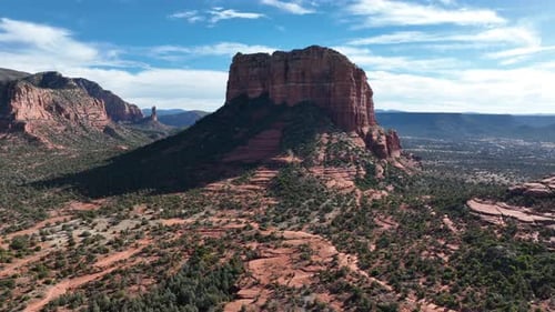 Iconic aerial of Arizona Sedona landscape