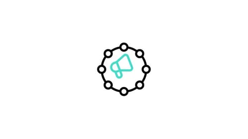Animiertes Marketingsymbol