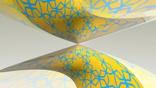 Abstract Geometric Pattern Twisting Background Animation