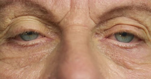 Close-up of the Eyes of a Senior Man