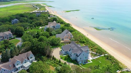Cape Cod Property Beside Sandy Dunes and Ocean