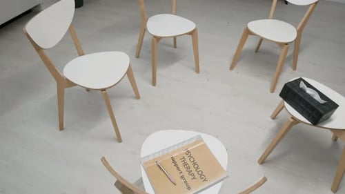 Chairs Set Up for Group Therapy Session