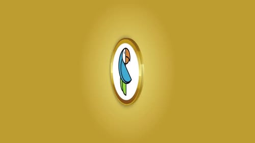 Elegant Golden Frame Rotating Oval Logo Reveal