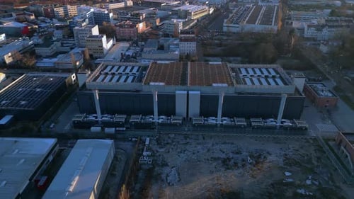 Comprehensive Aerial Overview of Large Scale Industrial Manufacturing Plant Facilities