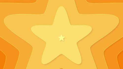 Animated Geometric Star Tunnel Loop Background