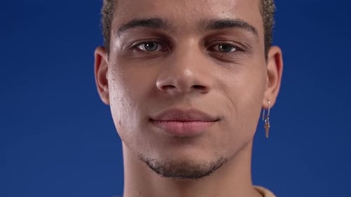 Close-Up of a Young Man's Face
