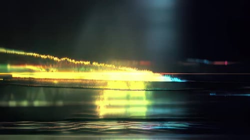 Abstract Glitch Light Streaks Motion Background