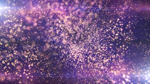 Abstract Sparkling Particles Flowing Light Loop Background