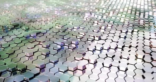 Hitech Hexagon Pattern Background 04 4K