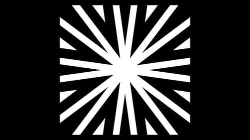 Kaleidoscope Collection: Luma matte transition of four expanding and merging concentric circles over