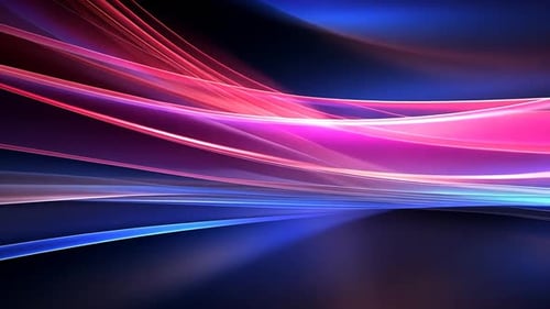Abstract vibrant dynamic flowing lines