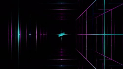 Cyan And Pink Within Net Background Vj Loop In 4K