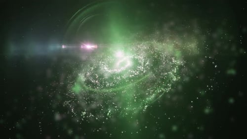 Abstract Light Burst Particle Reveal