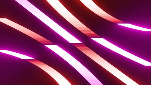 Dynamic Neon Lines Moving Background Loop