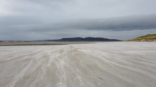 Sand Storm at Dooey Beach By Lettermacaward in County Donegal Ireland