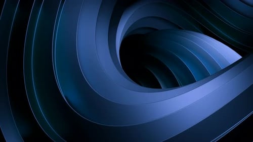 Dynamic Abstract Blue Flowing Lines Loop Background