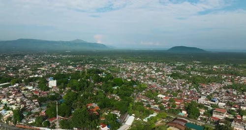 Top Aerial View of Cotabato City Philippines