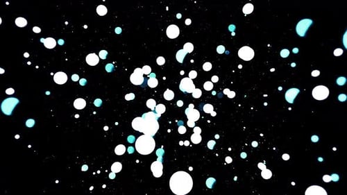 Flow of balls from point in space