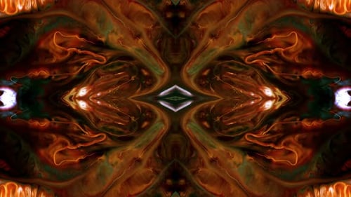 Vibrant Fluid Abstract Kaleidoscope Motion Background