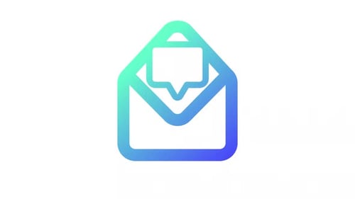 Animated Message Gradient Ui Icon