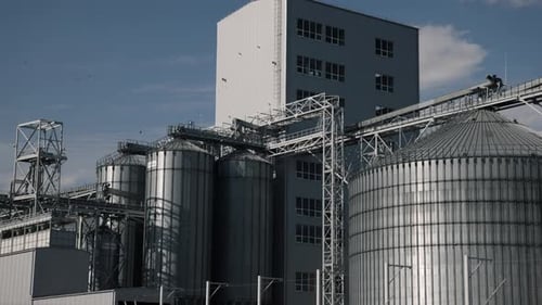 Industrial Skyline Industrial Scenery Storage Building
