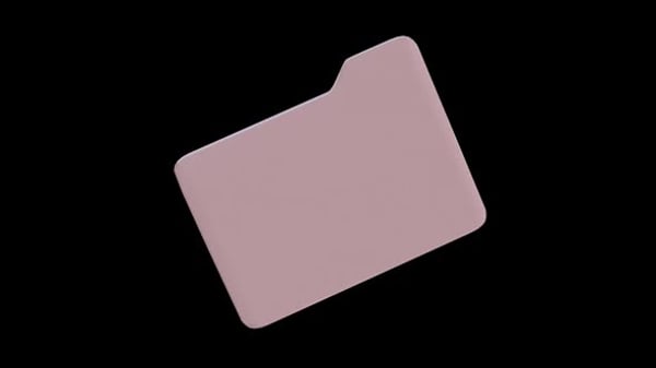 Computer Folder Icon Moving On Screen. Folder Icon Animation. Pc ...