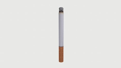 Cigarrillo aislado sobre fondo blanco
