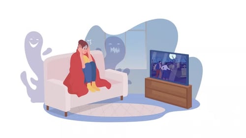 Animated Isolated Scary Fantasies