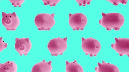 Randomly Rotating Piggy Bank Loop