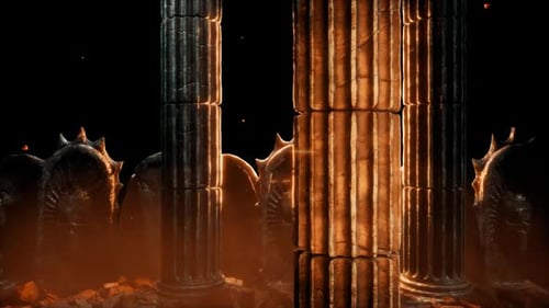 Horror Old Architecture VJ Loop